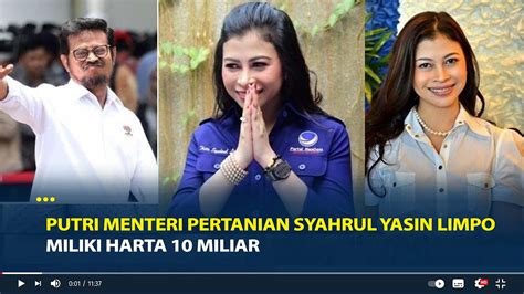 Sosok Indira Chunda Thita Putri Menteri Pertanian Syahrul Yasin Limpo