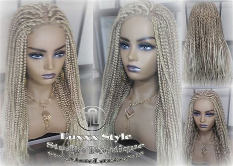 Box Braid Wig Blonde Mix Ombre Balayage Honey Blonde Etsy