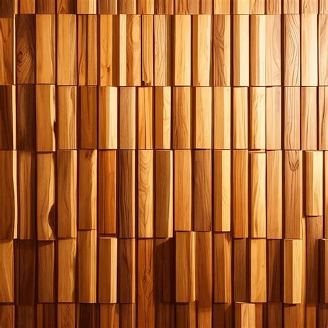 Premium Ai Image A Wood Paneled Wall With A Mosaic Of Different Wood