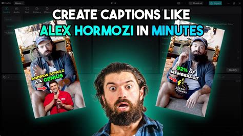 How To Create Alex Hormozi Captions To Reels TikToks For FREE Full