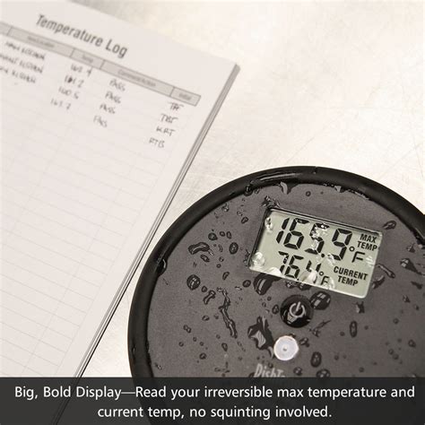 Dishtemp Plate Simulating Dishwasher Thermometer Thermoworks