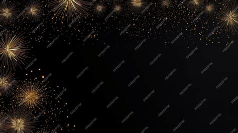 Premium AI Image | Fireworks on black background