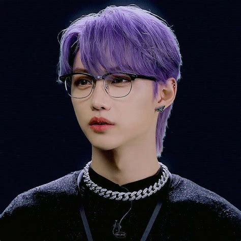 Felix W Purple Hair And Glasses