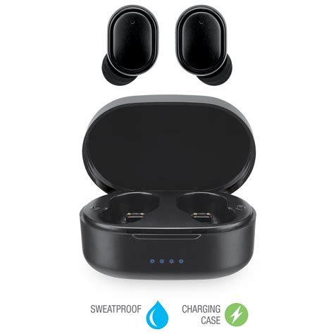 Ilive Truly Wireless Bluetooth Earbuds Sweatproof With Built In Microphone Rechargeable Case