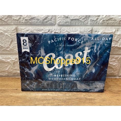 Coast Deodorant Bar Soap 90gbar Pacific Force Classic Scent Shopee Philippines