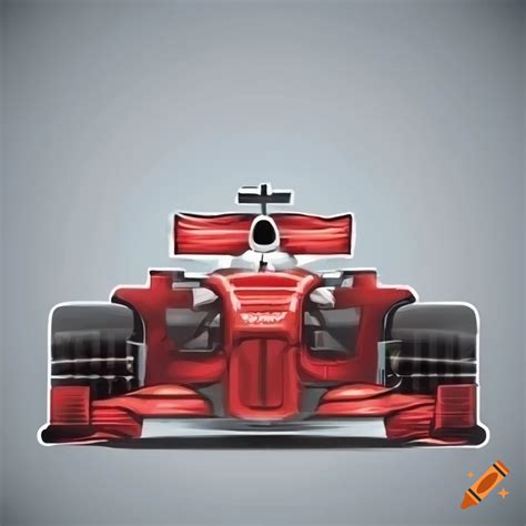 Realistic Vector Illustration Of A Formula One Car On Craiyon