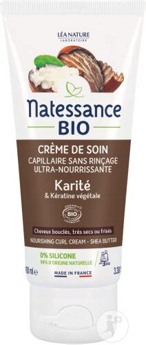 Natessance Bio Crème De Soin Capillaire Sans Rinçage Ultra Nourrissante