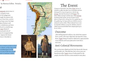 Tupac Amaru Ii S Rebellion In Peru By Marissa Collins On Prezi