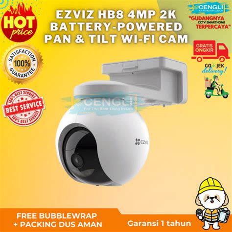 Promo Ip Cam Ezviz Hb Mp K Smart Cctv Outdoor Cam Rechargeable