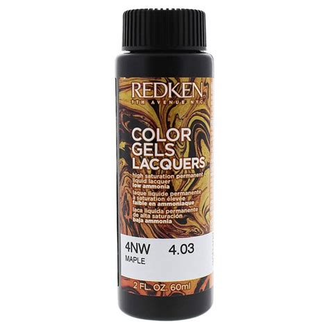 Redken Color Gel Lacquers 4nw Maple 3 X 60 Ml Permanent Hårfärg För