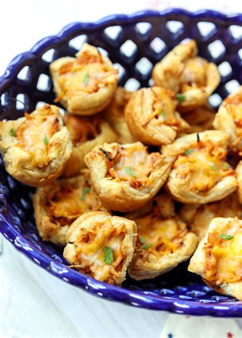 Cheesy Barbecue Chicken Puff Pastry Bites