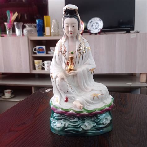 Patung Antik Dewi Guan Yin Quan On Carousell