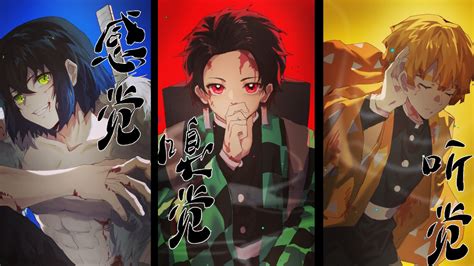 Demon Slayer Inosuke Hashibira Tanjirou Kamado Zenitsu Agatsuma HD Anime Wallpapers | HD ...