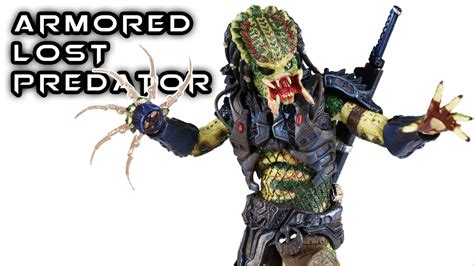 NECA ULTIMATE ARMORED LOST PREDATOR Action Figure Review YouTube