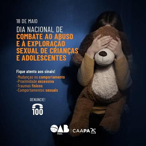 Dia Nacional De Combate Ao Abuso E à Exploração Sexual De Crianças E