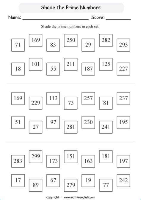 Prime And Composite Worksheet Worksheets Library