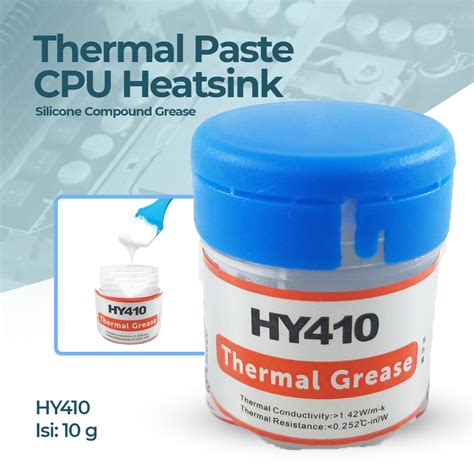 Halnziue Thermal Paste CPU Heatsink Silicone Compound Grease 10g