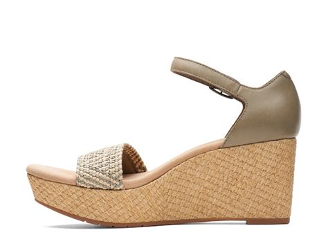 Clarks Rose Ease Wedge Sandal Free Shipping Dsw