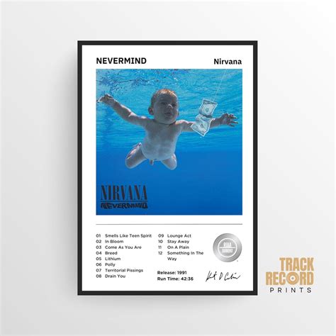 Nirvana Nevermind Album Cover Poster Print High-quality - Etsy