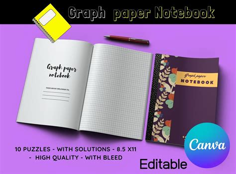 Graph Paper Notebook Graphic by GKT · Creative Fabrica