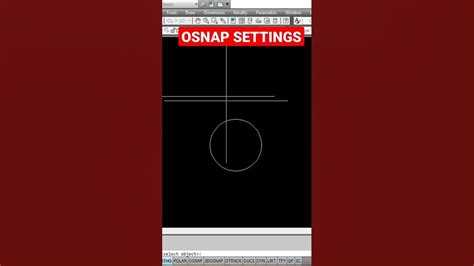 Enable Osnap Settings In Autocad Youtube