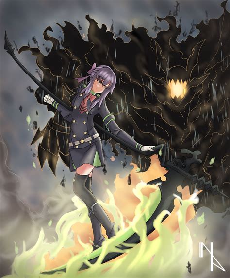 Shinoa Hiiragi Fanart Owari No Seraph By Necroxart On Deviantart