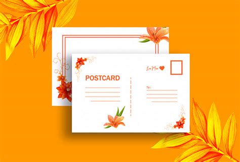 Floral Postcard Design On Behance