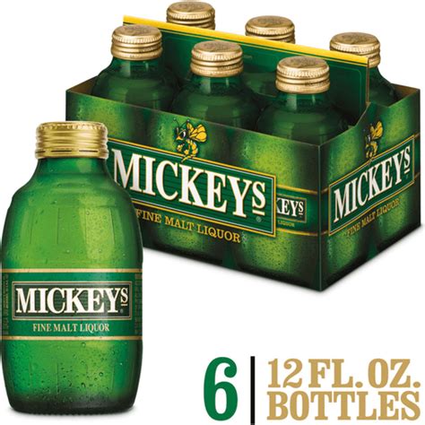 Mickeys Fine Malt Liquor Ale Beer Pack Fl Oz Bottles Abv