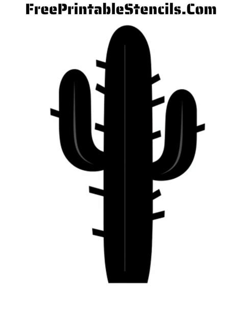 Free Printable Cactus Stencils Free Printable Stencils