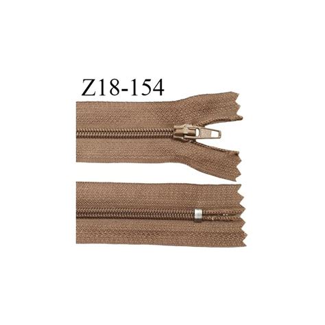 Fermeture Zip Longueur Cm Couleur Marron Clair Non S Parable Largeur