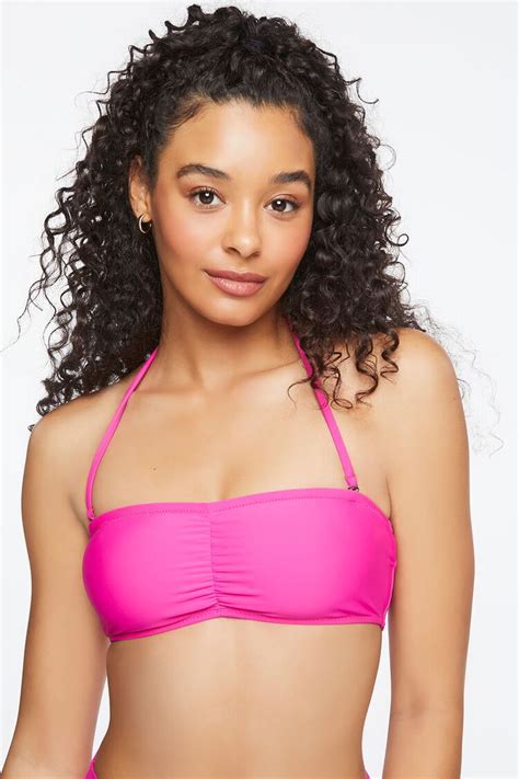 Ruched Bandeau Bikini Top