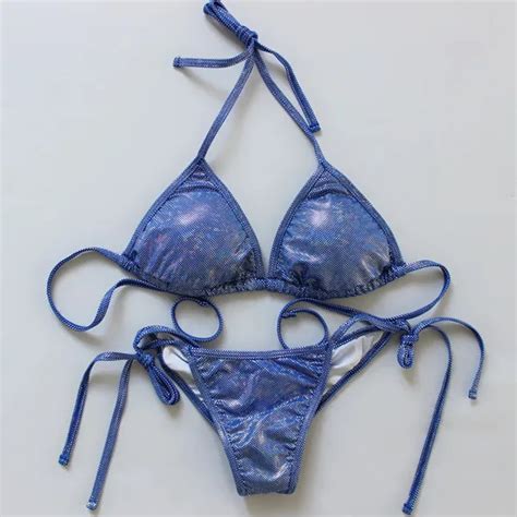 Scrunch Butt Bikinis Set Sexy Bright Brazilian Push Up Bikini Women Bandage Swimwear