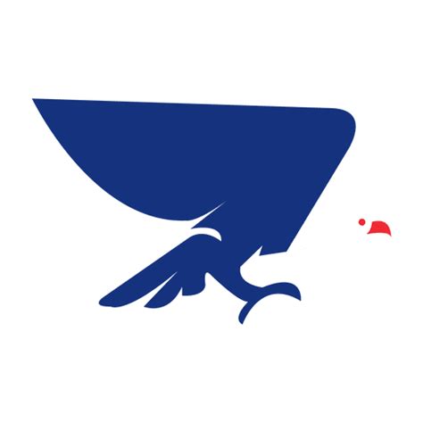 Diseño Png Y Svg De Silueta De águila Roja Azul Para Camisetas