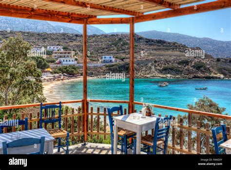 Taverna In Panagias Limani Of Karpathos Greece Stock Photo Alamy