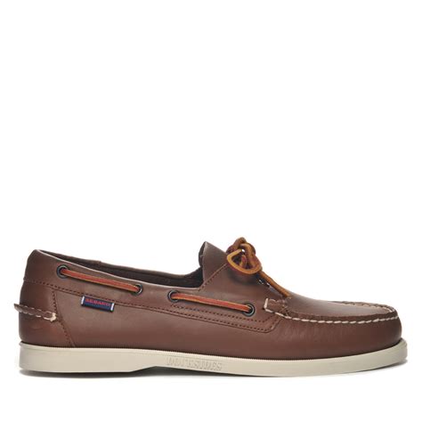 Mens Dockside Portland Leather Boat Shoe Brown Mens Sebago® Shoes