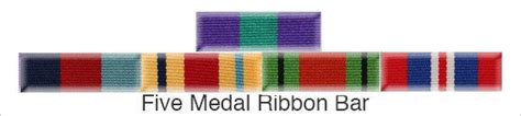 Medal Ribbon Bar for 5 Medals – Empire Medals