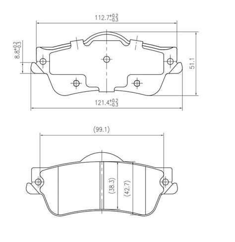 Embertek Rear Brake Pads Ep1766 Cross Ref Fmsi D1352 Embertek