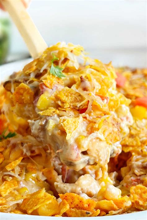 Easy Dorito Chicken Casserole Recipe Meatloaf And Melodrama