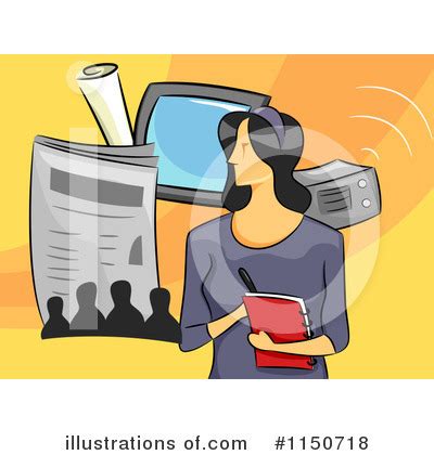 Reporter Clipart #1157339 - Illustration by toonaday