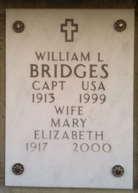 William Lowe Bridges 1913 1999 Mémorial Find A Grave