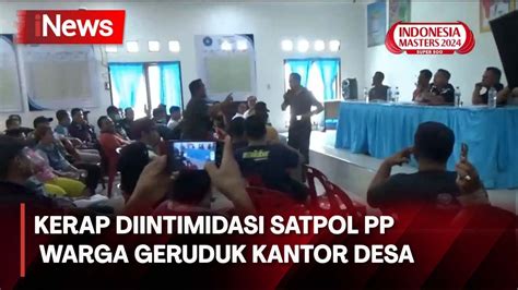 Kesal Kerap Diintimidasi Satpol PP Warga Geruduk Kantor Desa Di Deli