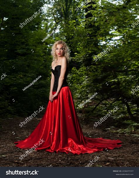 Beautiful Sexy Blonde Girl Black Corset Stock Photo 2156377377 Shutterstock