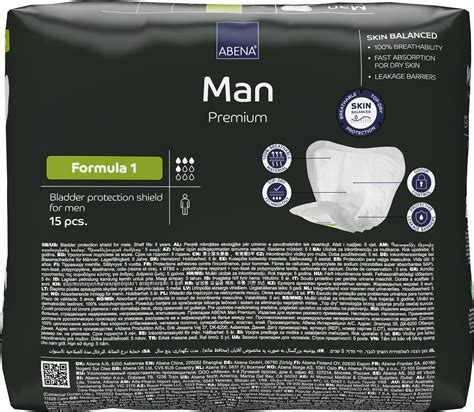 Absorbante Masculine Premium Abena Man Formula 1 450ml 15buc