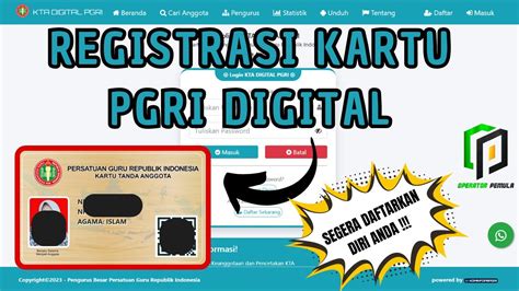 CARA DAFTAR KTA DIGITAL PGRI CARA MEMBUAT KTA PGRI YouTube