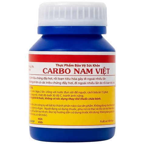 Thực phẩm bảo vệ sức khỏe Carbo Nam Việt giảm triệu chứng đầy hơi (100 ...
