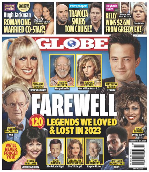 Globe - 12.25.23 Farewell 120 Legends We Loved and Lost in 2023