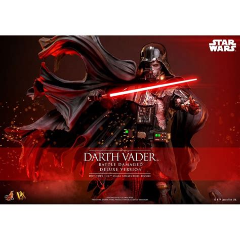 Darth Vader Battle Damaged Hot Toys Version Deluxe DX Figurine Star Wars