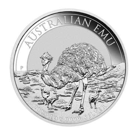 stříbrná mince 1 oz Australian Emu Australský Emu 2022 BU