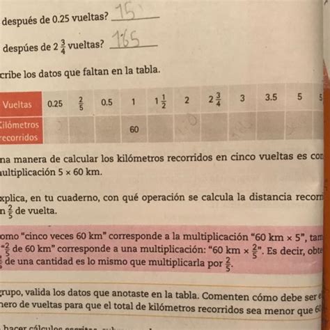 Escribe Los Datos Que Faltan En La Tabla Brainly Lat