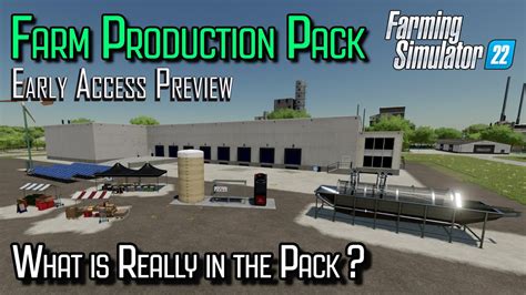 First Look At The New Farm Production Pack Dlc For Farming Simulator 22 🚜🌾 Youtube